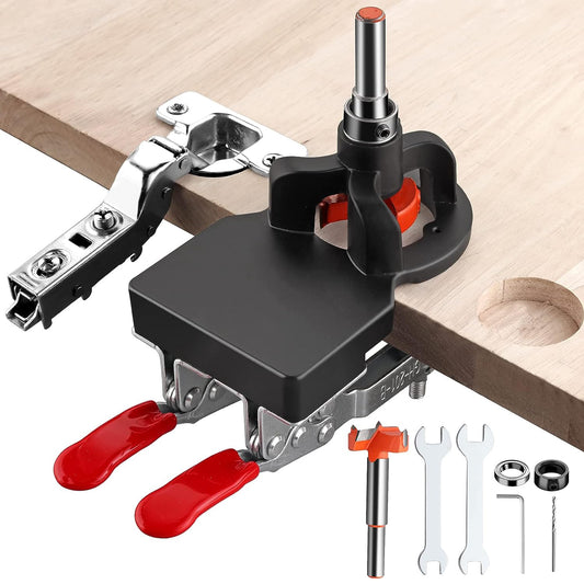 XUNTOP 35mm Concealed Hinge Drilling Jig Hole Set