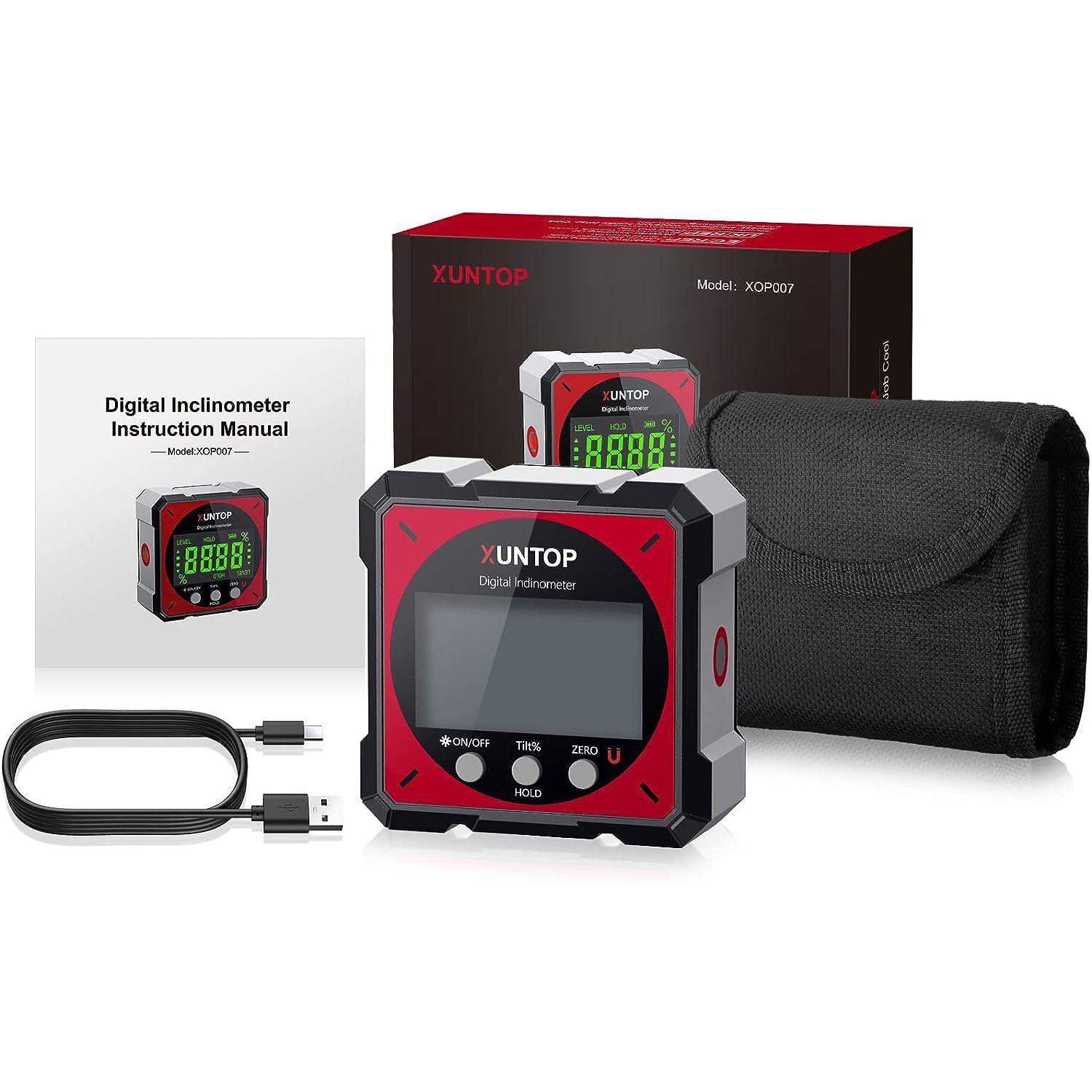 Electronic Protractor Inclinometer BETHEL 24 Digital Magnetic Level - Electronic Torpedo Level With LCD, Protractor, And Audible Alert (IP54) LCD Display Level Tool Electronic Protractor Inclinometer BETHEL 24 Digital Magnetic Level - Electronic Torpedo Level With LCD, Protractor, And Audible Alert (IP54) LCD Display Level Tool